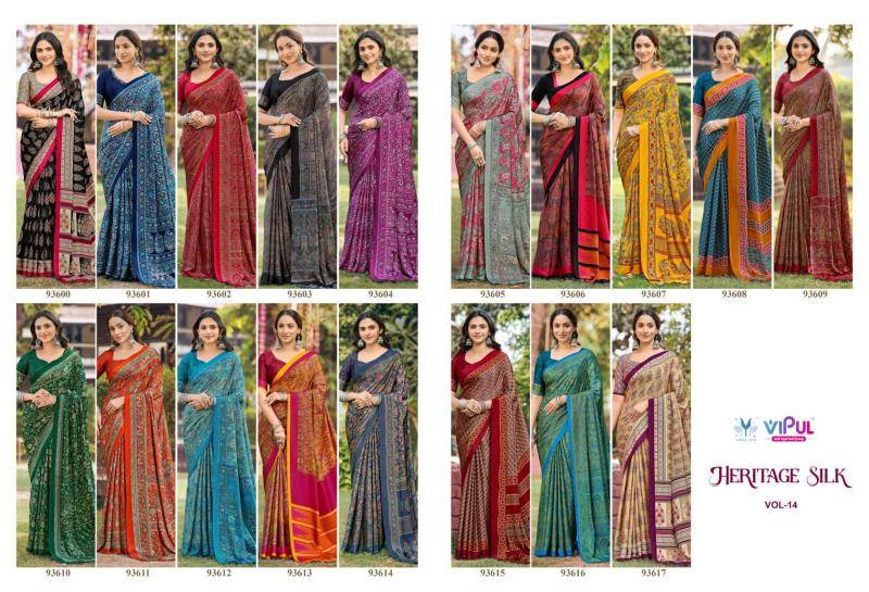 Vipul heritage silk vol 14 Saree stores in Pune